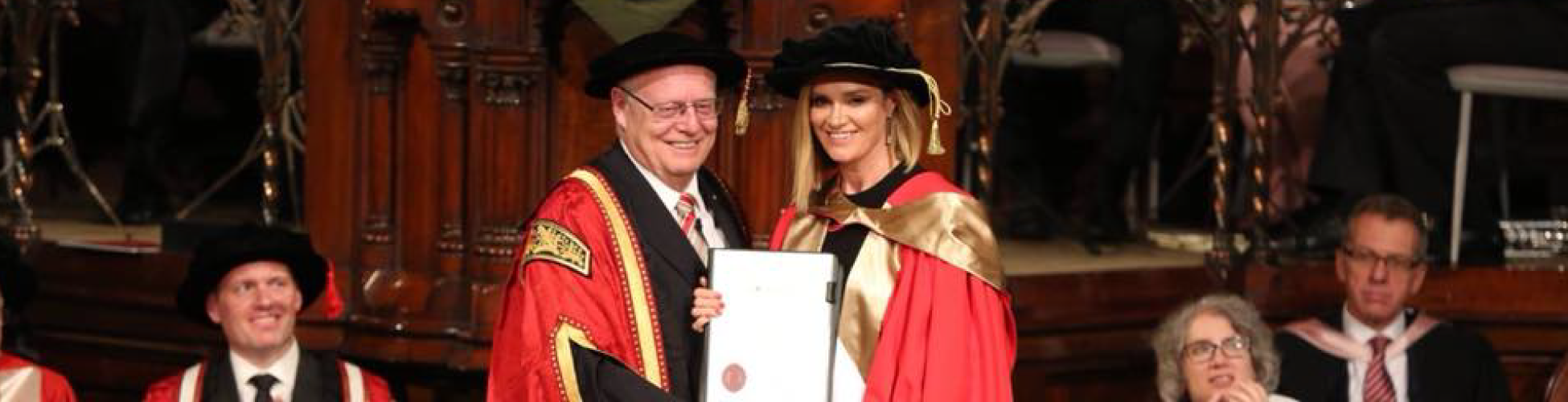 Dr Julia Baird awarded the Doctor of Divinity VOX
