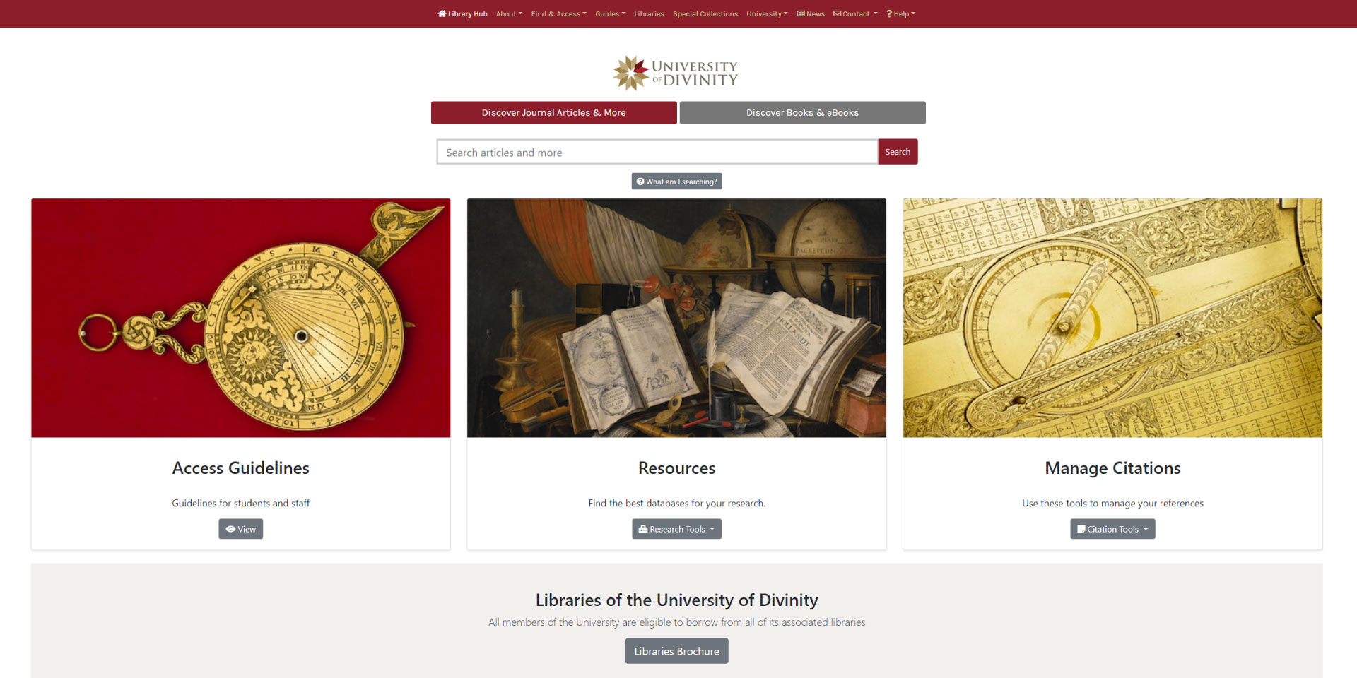 Journal Finder - Library Hub Guide - LibGuides at University of Divinity  Library